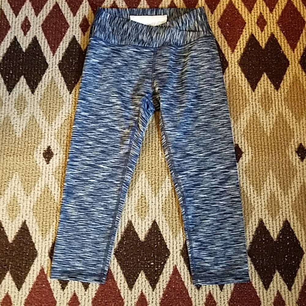 Blue heathered leggings